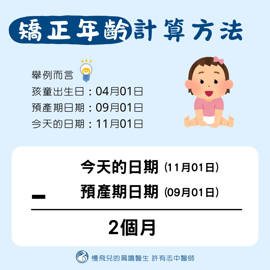 矯正年齡計算方法